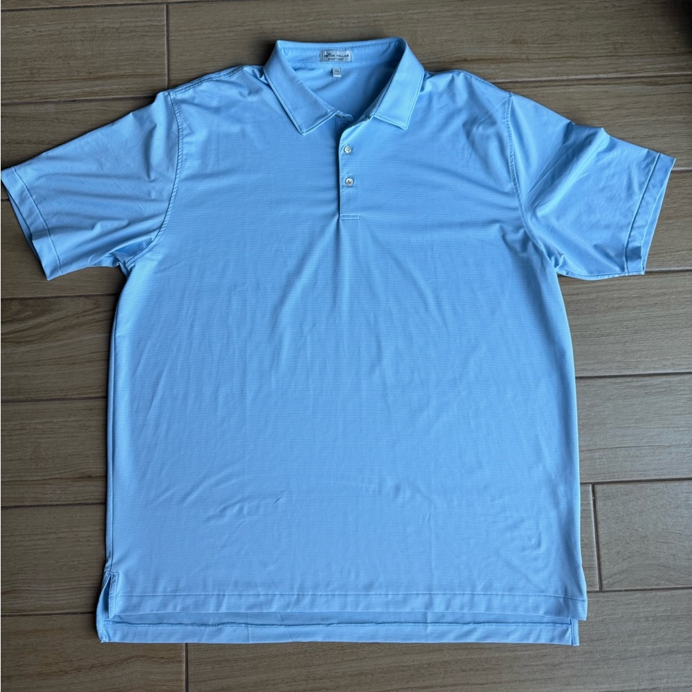 Peter Millar Blue striped Polo shirt